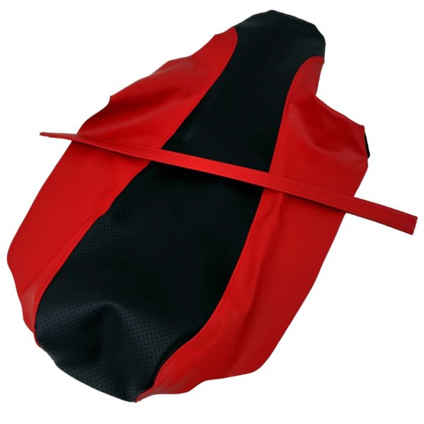 画像2: Cifmo(シフモ) XR250 MD30 2007年 後期型 シートカバー エンボス黒・赤ツートン/ステッチ赤 張替タイプ 安心の日本製 高品質 シートリペア CIF-81970 【送料無料 一部地域除く】 (2)