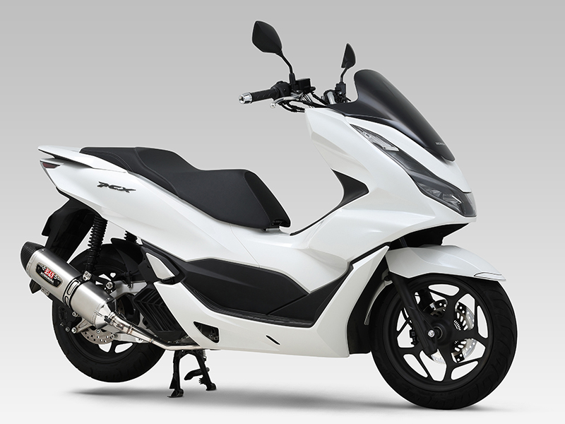 ヨシムラ PCX マフラー フルエキゾーストマフラー 機械曲R-77Sサイクロン EXPORT SPEC 政府認証