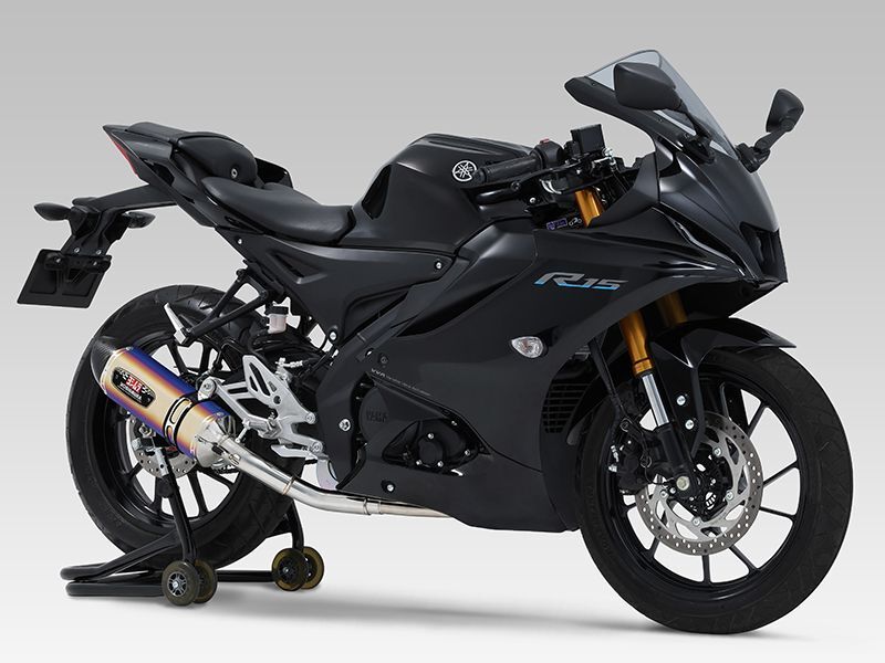 ヨシムラ YZF-R15 YZF-R125 マフラー フルエキゾーストマフラー  機械曲R-77Sサイクロン EXPORT SPEC 政府認証