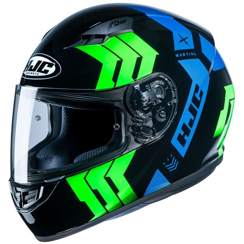 RSタイチ HJH212 | CS-15 マーシャル BLACK/GREEN/BLUE(MC24)  ヘルメット