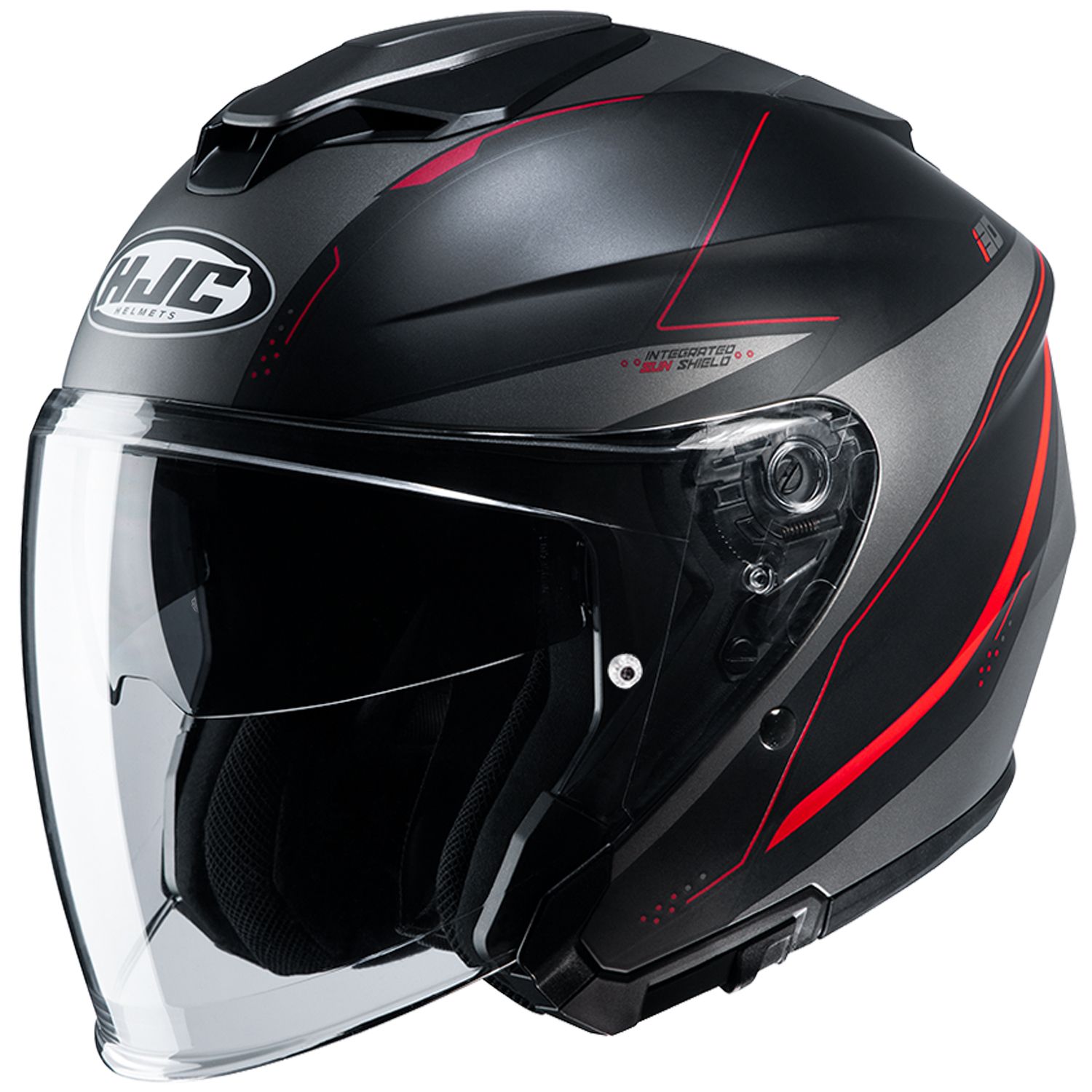 RSタイチ HJH215 | i30 スライト BLACK/RED(MC1SF)  ヘルメット