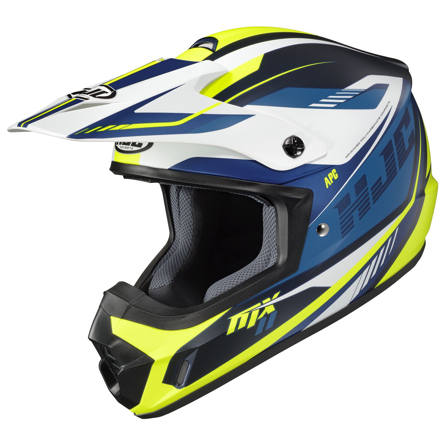 RSタイチ  HJH250｜CS-MXII ドリフト BLUE/YELLOW FLUO(MC3HSF) ヘルメット