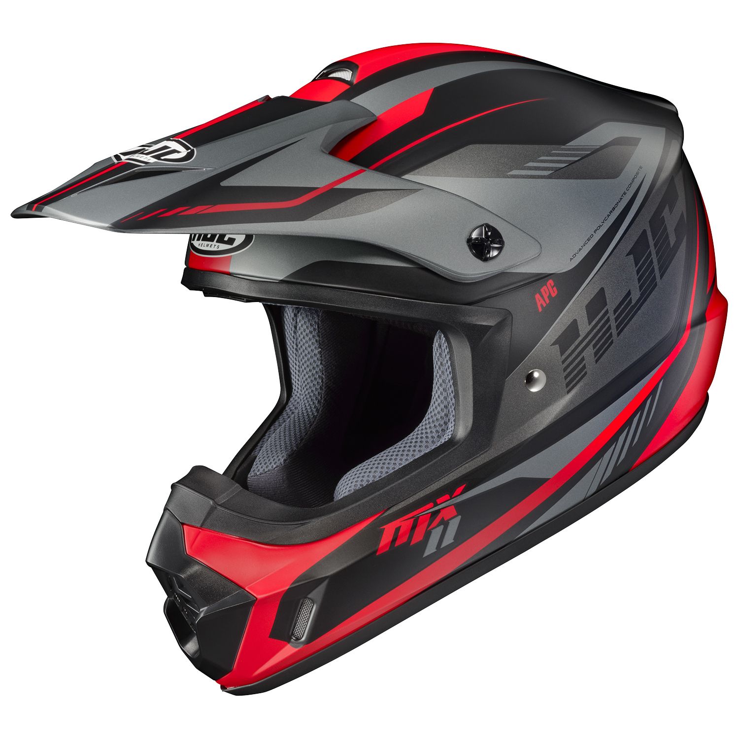 RSタイチ HJH250｜CS-MXII ドリフト BLACK/RED(MC1SF) ヘルメット
